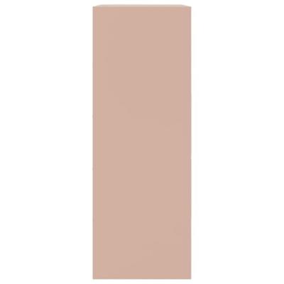 Dressoir 67x39x107 cm staal roze