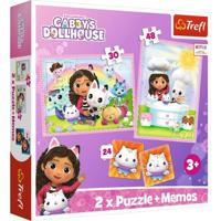 Puzzel Gabby's Poppenhuis 30 En 48 Stukjes En Memo - thumbnail
