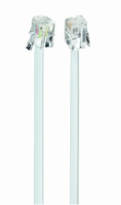 Telefoonkabel 6P4C (RJ11) wit 3 meter