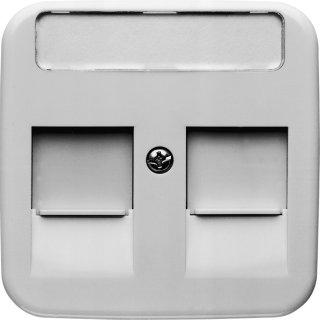 Busch-Jaeger 2CKA001753A8030 Modulaire jack insert Afdekking Zuiver wit (RAL 9010), Wit 1 stuk(s)