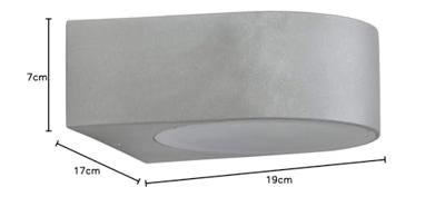 Brilliant OpbouwspotTyler voor buiten grijs - 96104/11