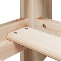 Stapelbedframe zonder matras massief grenenhout 90x200 cm - thumbnail