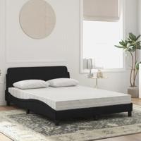 Bed met matras fluweel zwart 140x200 cm - thumbnail