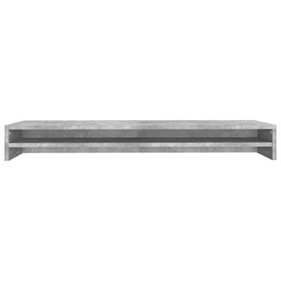 VidaXL Monitorstandaard 100x24x13 cm bewerkt hout betongrijs