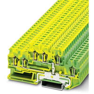 Phoenix Contact 3038532 Doorgangsserieklem 5.2 mm Spanveer Groen, Geel 50 stuk(s)