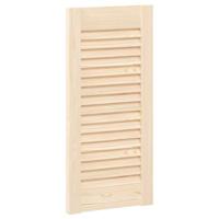 VidaXL Kastdeur met lamellen 61,5x29,5 cm massief grenenhout - thumbnail