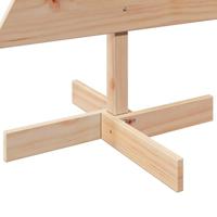 Kerstdecoratie kerstboom 120 cm massief grenenhout - thumbnail