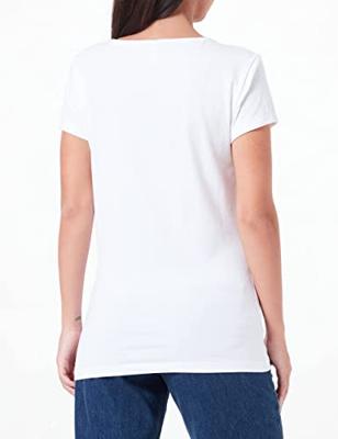 Only 15205059 Onllive Love Life S/s O-neck Top T-shirt Korte Mouw White 15205059
