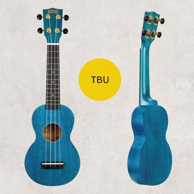 Mahalo MS1TBU Slimline Series sopraan ukelele transparent blue