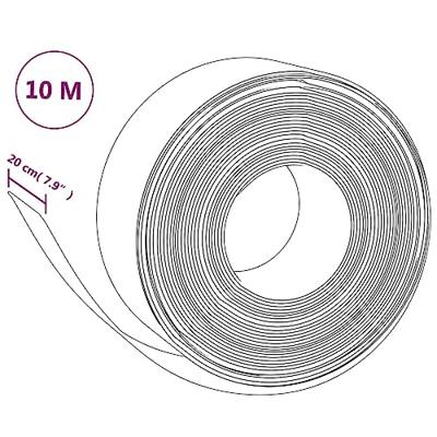 Tuinrand 10 m 20 cm polyetheen zwart - thumbnail