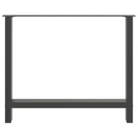 Salontafelpoten 2 st 100x(72-73) cm staal antraciet - thumbnail