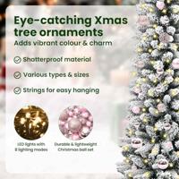 Kunstkerstboom met 150 LED Wit 150 cm PVC en Metaal en Plastic - thumbnail