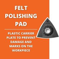 Fein 63806140220 Vilten polijstpad 2 stuk(s) - thumbnail