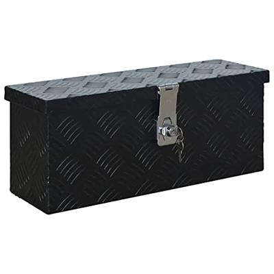 VidaXL Aluminium kist 485x140x200 mm zwart VidaXL Aluminium kist 485x140x200 mm zwart