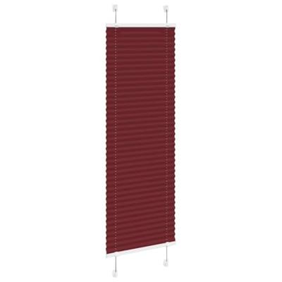 Pliss rolgordijn 40x100 cm stofbreedte 39,4 cm bordeauxrood