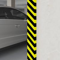 VidaXL Hoekbeschermer 6x2x101,5 cm pu geel en zwart - thumbnail