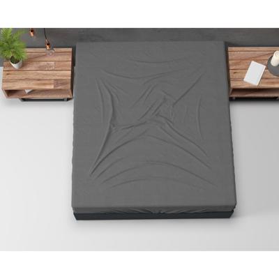 Sleeptime - Hotel Flanel Hoeslaken - Antraciet - 90 x 200