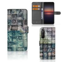 Wallet Case met Pasjes Sony Xperia 1 II Spijkerbroeken - thumbnail