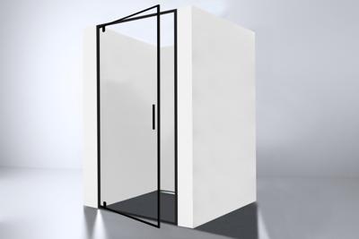 Nisdeur Best Design Baron 80x200 cm Nano Glas 8 mm Mat Zwart Nisdeur Best Design Baron 80x200 cm Nano Glas 8 mm Mat Zwart