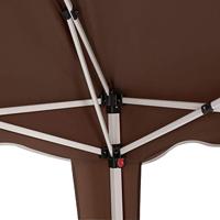 Vouwbare Partytent Capri 3x3m Donkerbruin - thumbnail