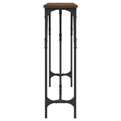 Wandtafel 140x23x75 cm bewerkt hout bruineikenkleurig