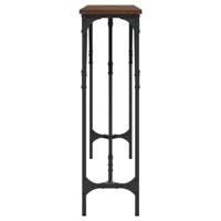 Wandtafel 140x23x75 cm bewerkt hout bruineikenkleurig - thumbnail