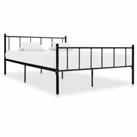 Bedframe metaal zwart 180x200 cm - thumbnail