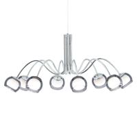 Stars of Light 8-light hanging lampMalagon chrome - 39149 - thumbnail