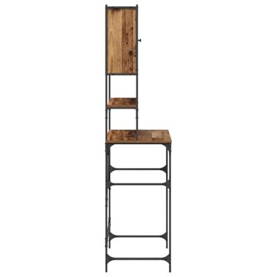 Wasmachinekast Oud hout 68 x 48,5 x 194 cm 1 x Wasmachinekast - thumbnail