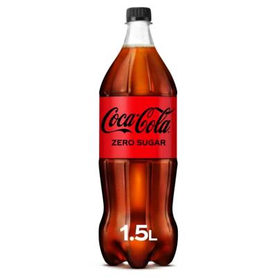 Frisdrank coca cola zero petfles 1.5 liter | 4 stuks