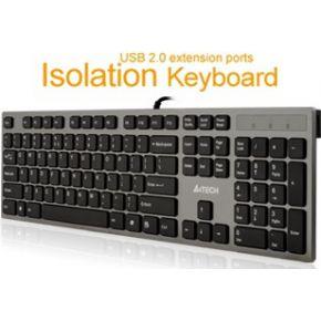 A4Tech KV-300H toetsenbord USB QWERTY Zwart, Grijs
