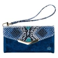 Mobilize 2in1 Gelly Velvet Clutch for Apple iPhone XR Royal Blue Snake - thumbnail