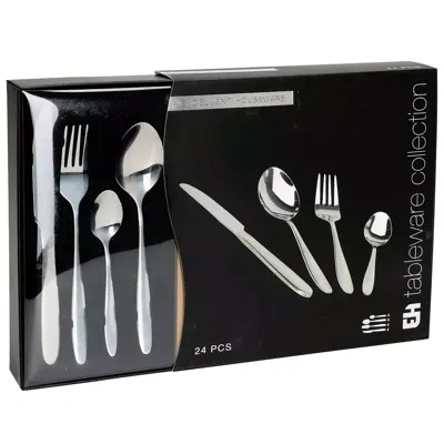 Bestekset rvs 24 delig zilver