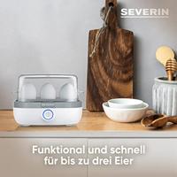 Severin EK 3164 Eierkoker Met maatbeker, Met eierprikker, BPA-vrij Wit, Grijs - thumbnail