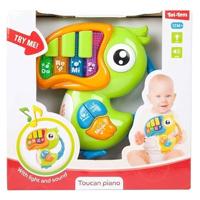 Little Stars Baby Piano Toekan + Licht Verschillende Kleuren - thumbnail