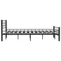 Bedframe staal zwart 140x200 cm - thumbnail