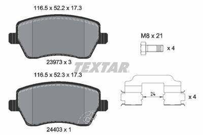 Remblokken set 2397302