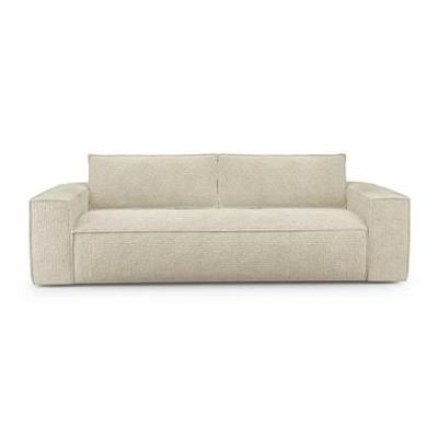 Express slaapbank dunlopillo fluweel met crèmepatroon 140cm