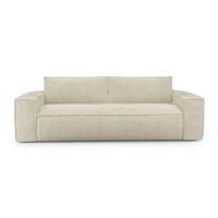 Express slaapbank dunlopillo fluweel met crèmepatroon 140cm - thumbnail