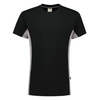 Tricorp T-Shirt Bicolor - 102004 - zwart/rood - maat XXL - thumbnail