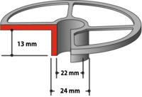 Makita 193340-4 Kopieerring 24mm - thumbnail