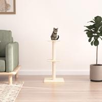 VidaXL Kattenmeubel met sisal krabpalen 73 cm crèmekleurig - thumbnail