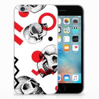 Silicone Back Case Apple iPhone 6 Plus | 6s Plus Skull Red - thumbnail