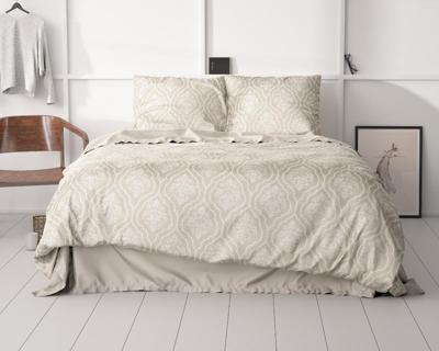 RoyalTextile - Yaco Dekbedovertrek Katoen-Satijn - Zand - 140 x 220 RoyalTextile - Yaco Dekbedovertrek Katoen-Satijn - Zand - 140 x 220