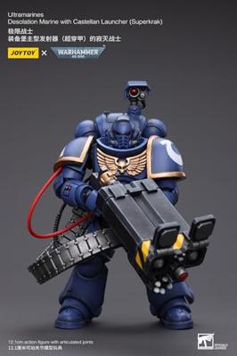 Warhammer 40k Action Figure 1/18 Ultramarines Desolation Marine with Castellan Launcher (Superkrak) 12 cm