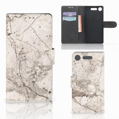 Sony Xperia XZ1 | Bookcase | Marmer Beige
