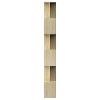 Boekenkast / kamerscherm 80x24x192 cm bewerkt hout sonoma eiken