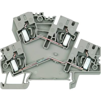 Weidmüller 8670750000-50 Klem 2-etages Spanveer Donkerbeige 50 stuk(s) Piece