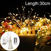 30cm explosie bal vuurwerk dimbare koperdraad LED tekenreeks licht 150 LEDs batterijen vak LED decoratief licht met afstandsbediening (warm wit) - thumbnail