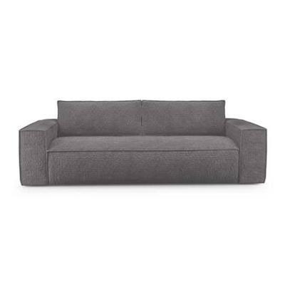 Express slaapbank dunlopillo fluweelmotief grijs 160cm